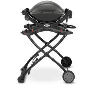 Электрический гриль Weber Q-1400 темно-серый с подставкой-тележкой