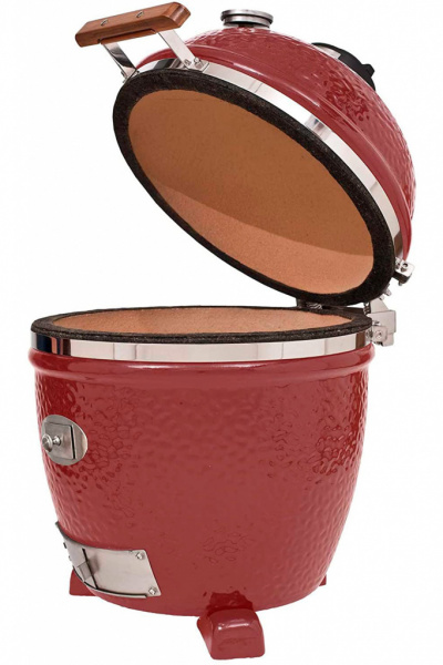 Керамический угольный гриль Monolith Classic Red Pro Solo, 46 см, красный
